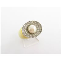 Anneau Damiata Gioielli Femme in Or blanc Perla 2130/102-D199 - 2130/102-D199